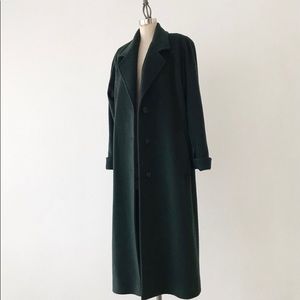 // vintage // green wool coat